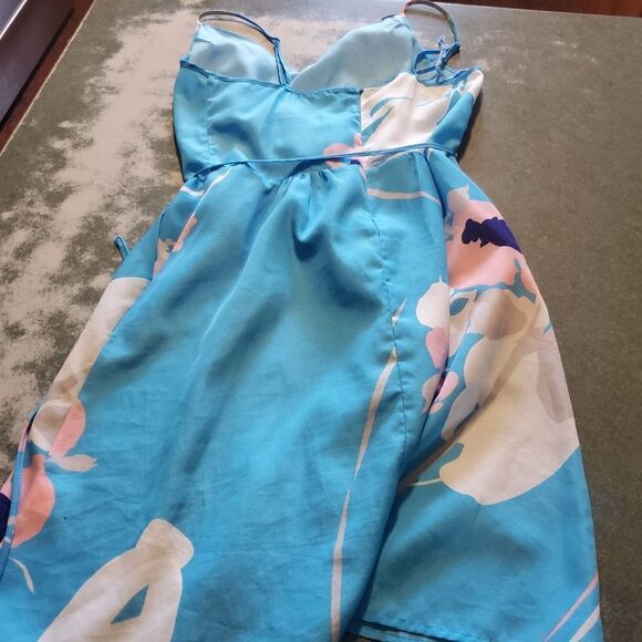 Yumi Kim light blue floral summer dress sz Small - Picture 2 of 2